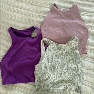 Lululemon align crop tanks. Bundle- set of 3! Great condition.